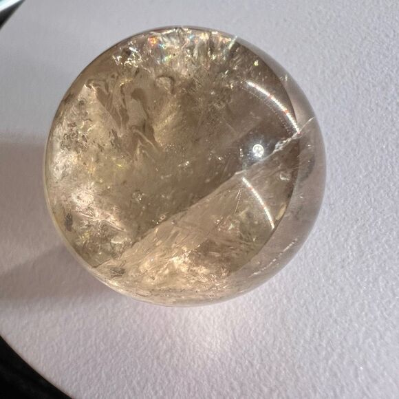 Smoky Quartz Crystal Sphere‎ Marble - Picture 8 of 13